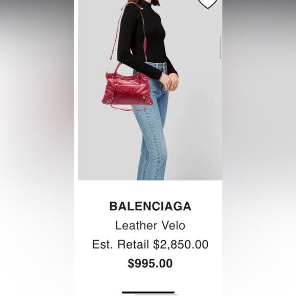 Balenciaga city bag red - Picture 6 of 10